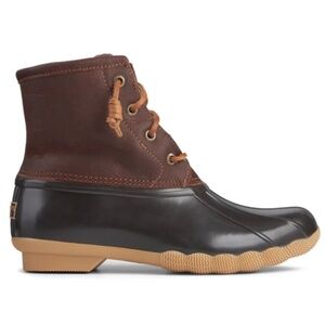 Sperry Saltwater Duck Boot - Tan / Dk Brown, Size 7